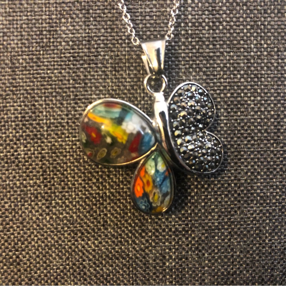 Delicate Lovely Stainless Steel Butterfly Necklace